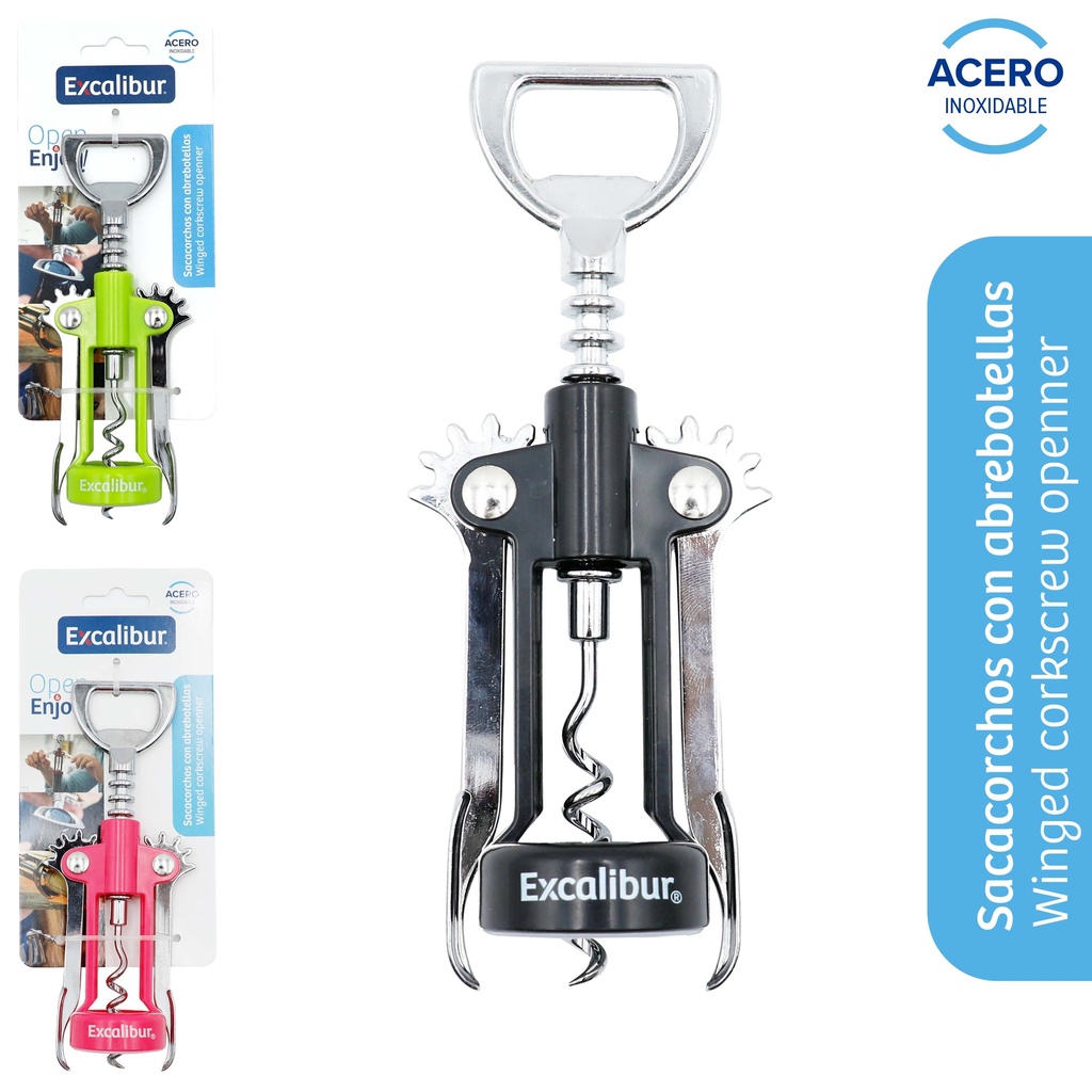 SACACORCHOS MULTIFUNCIONAL EXCALIBUR 10-585
