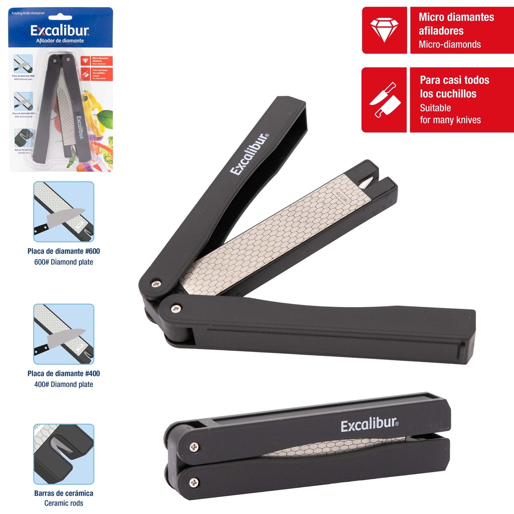 AFILADOR DE CUCHILLO EXCALIBUR 10-734