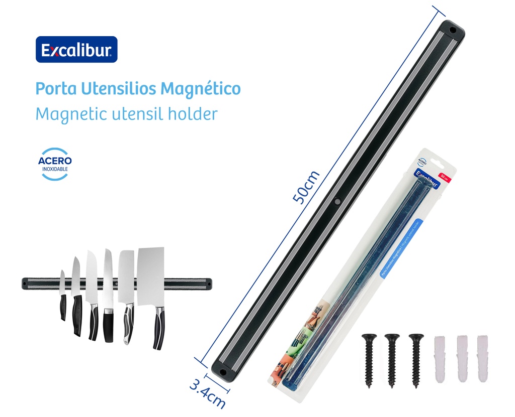 BARRA MAGNETICA 50 CM EXCALIBUR 10-534