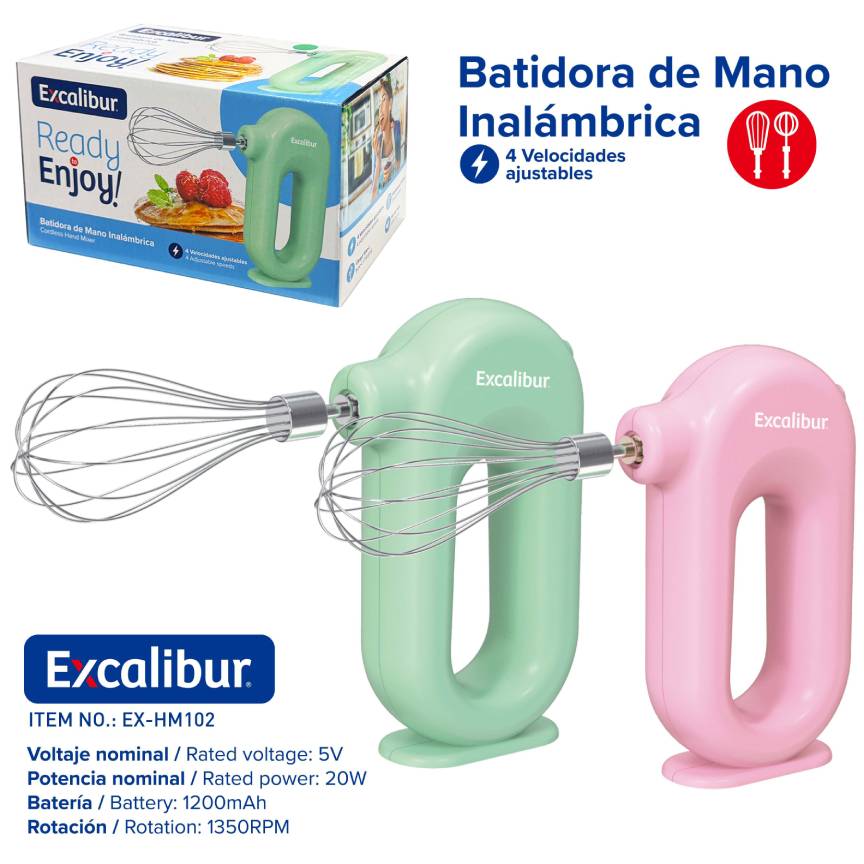 BATIDORA DE MANO EXCALIBUR 10-741