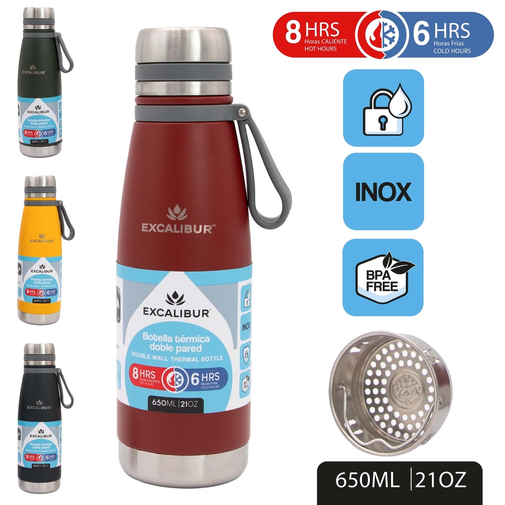 BOTELLA TERMICA 650ML EXCALIBUR 10-502