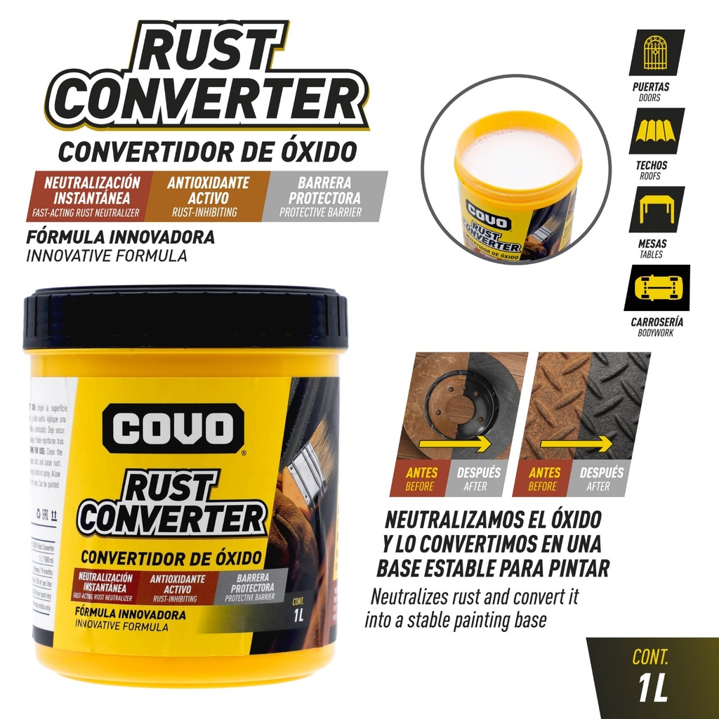 CONVERTIDOR DE OXIDO x 1 LT COVO 10-759