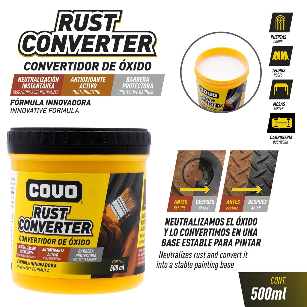 CONVERTIDOR DE OXIDO x 500ML COVO 10-760