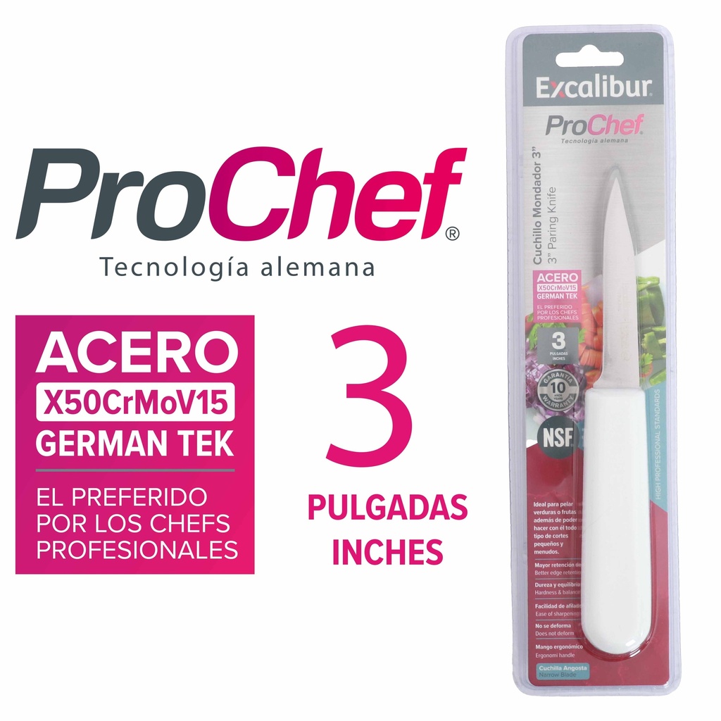 CUCHILLO MONDADOR 3" EXCALIBUR 10-559