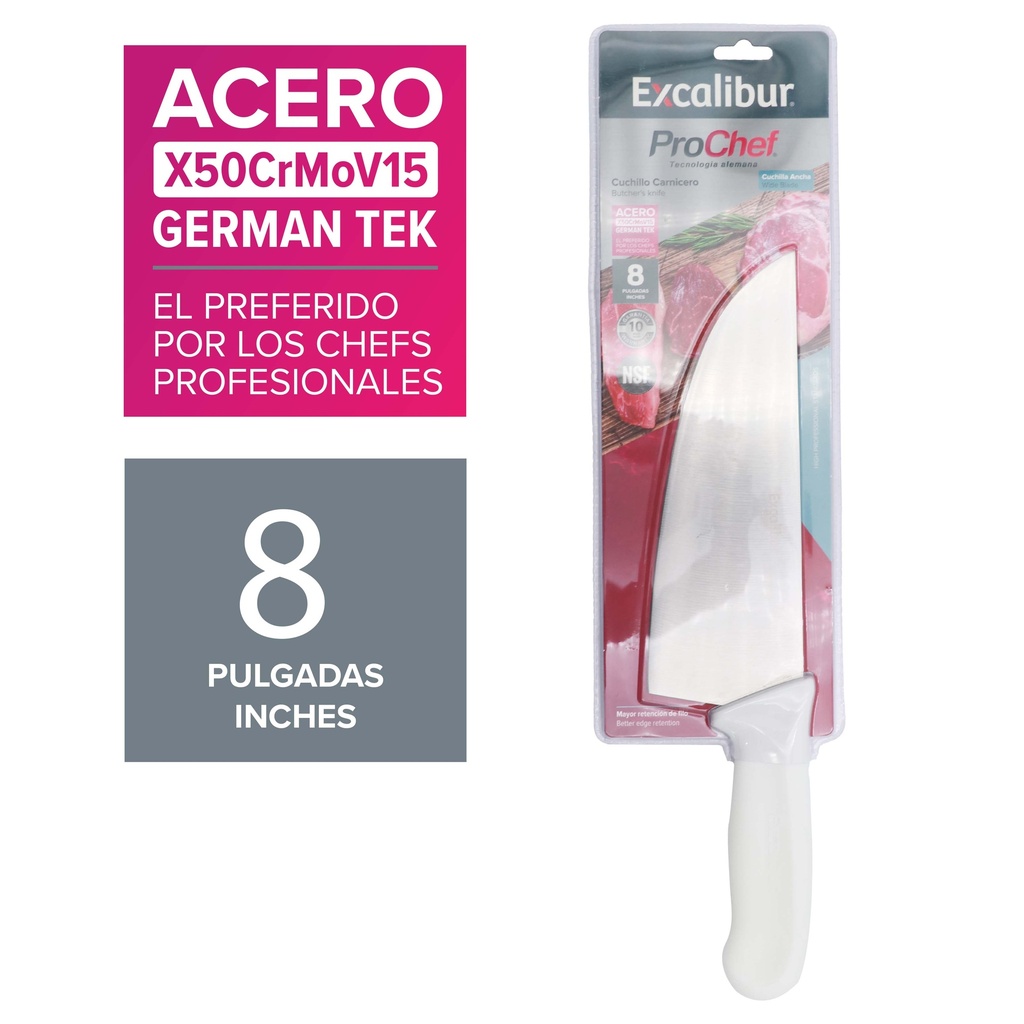 CUCHILLO CARNICERO 8" EXCALIBUR 10-587