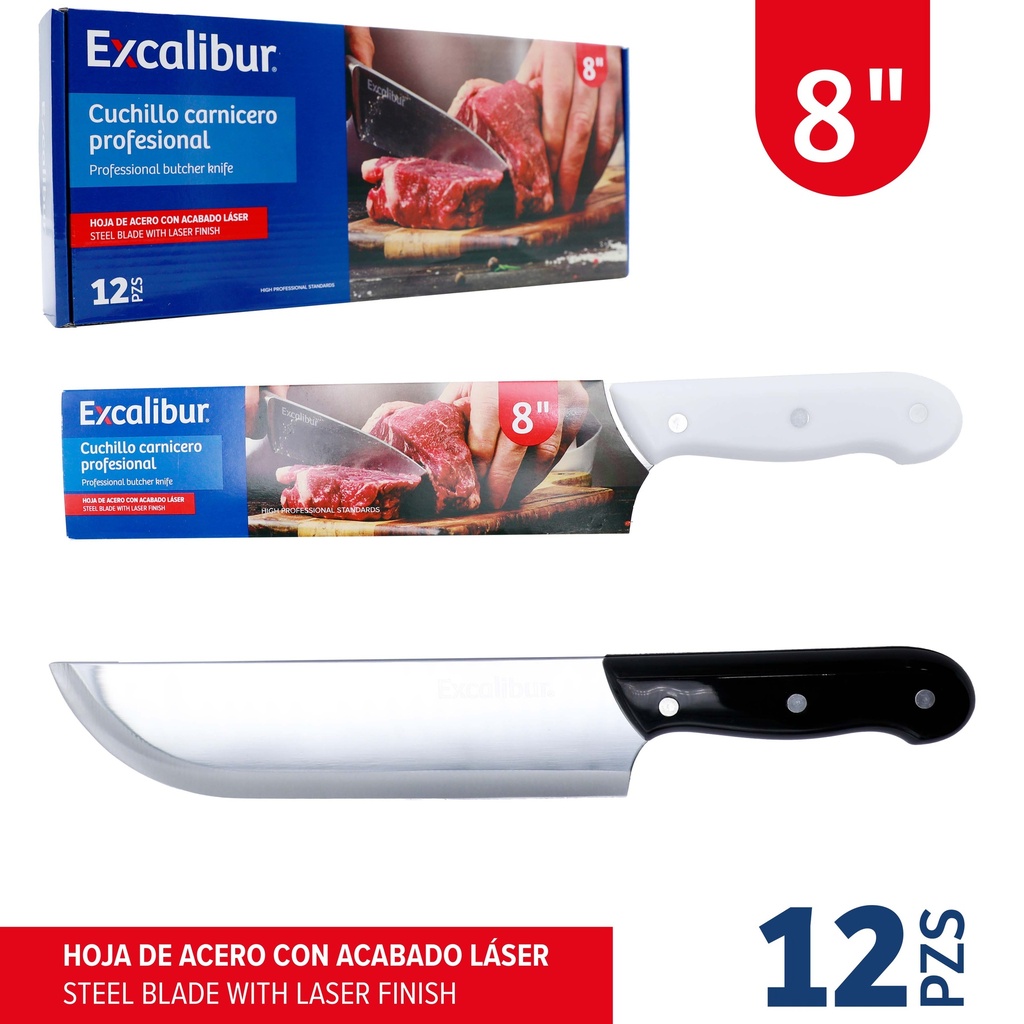 CUCHILLO CARNICERO 8" EXCALIBUR 10-563