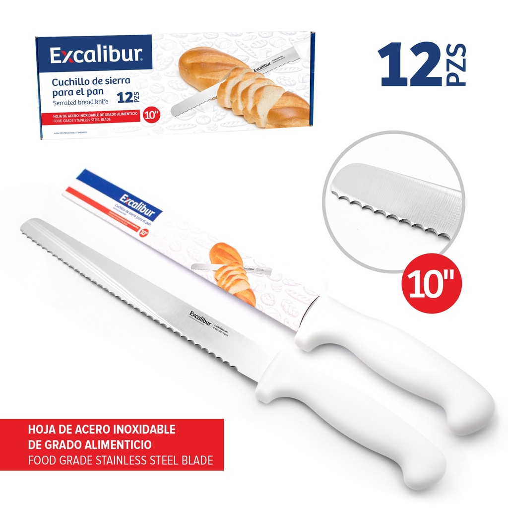 CUCHILLO DE SIERRA PARA PAN EXCALIBUR 10-623