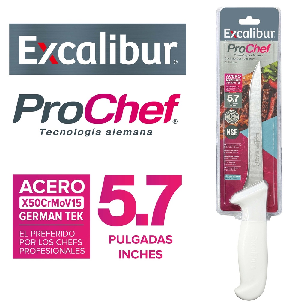 CUCHILLO PARA DESHUESAR 5.7" EXCALIBUR 10-657