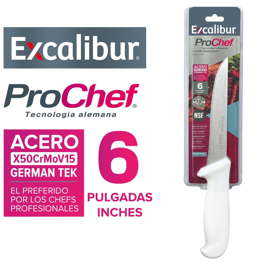 CUCHILLO PARA DESHUESAR 6" EXCALIBUR 10-739