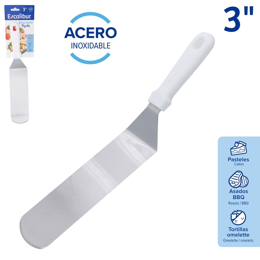 ESPATULA ANGULAR P/COCINA 3" EXCALIBUR 10-661