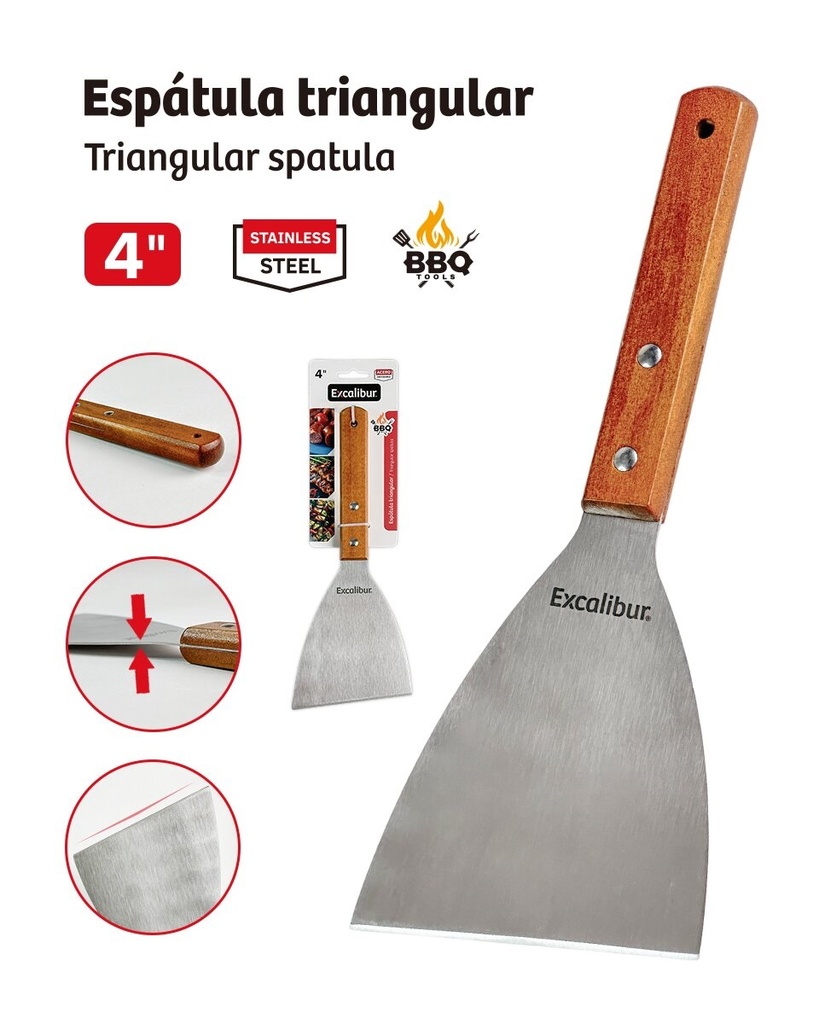 ESPATULA P/COCINA 4" EXCALIBUR 10-569