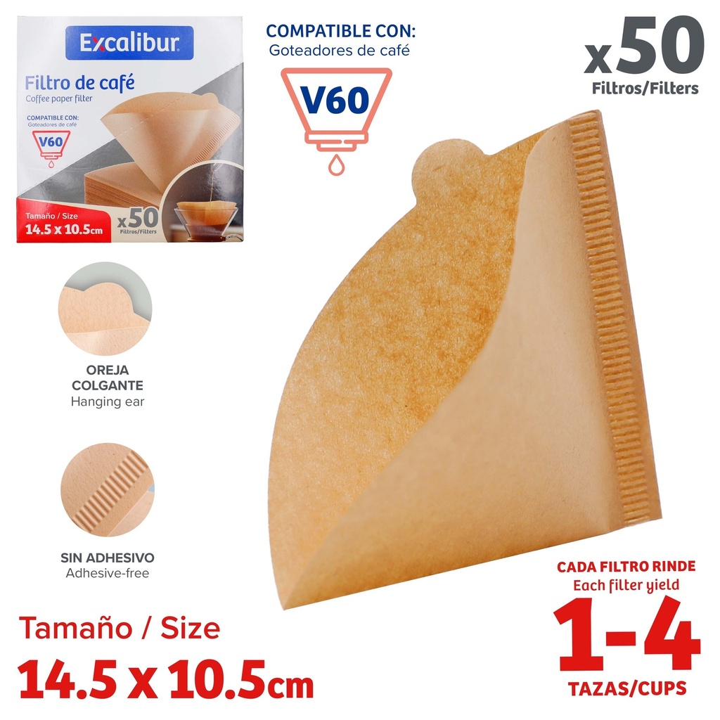 FILTRO PARA CAFE EXCALIBUR 10-697