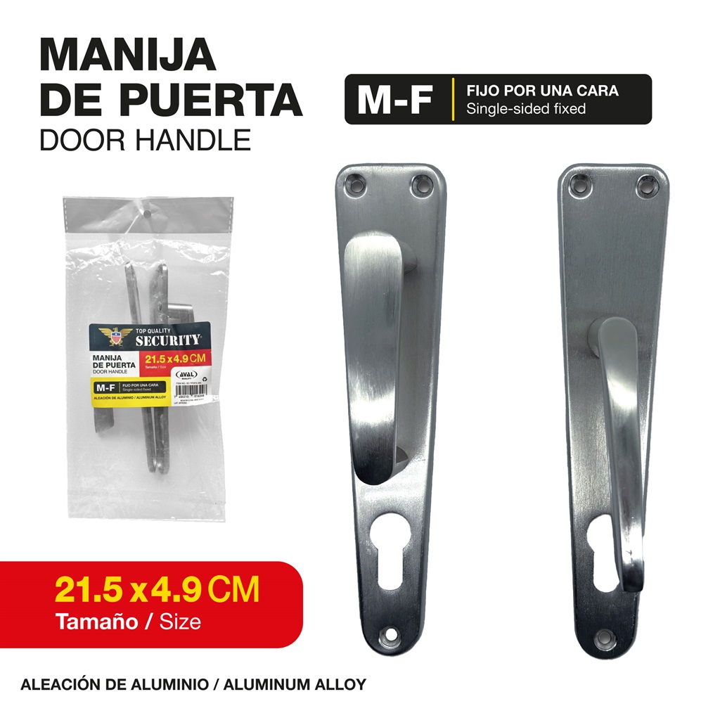 MANILLA DE ALUMINIO MOVIL/FIJA SATIN SECURITY 10-414