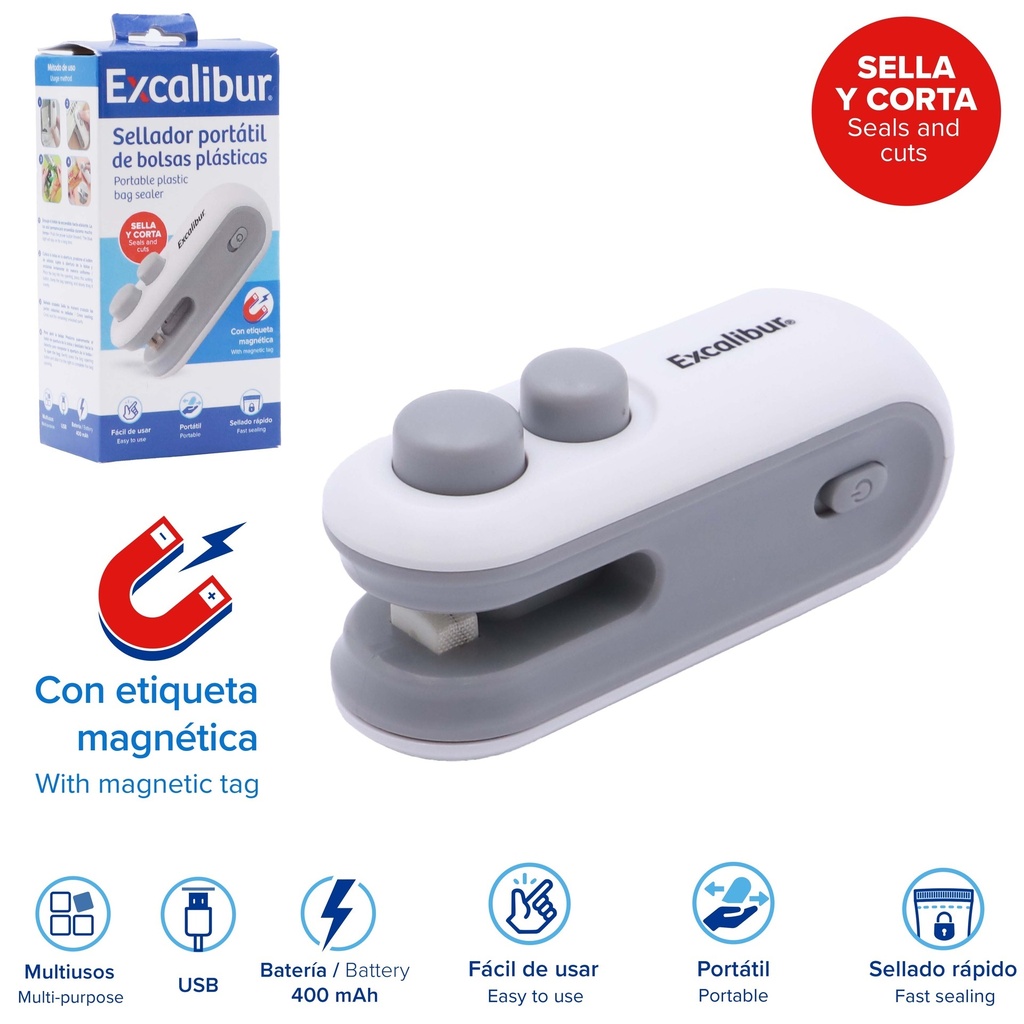 MAQUINA SELLADORA PORTATIL EXCALIBUR 10-707