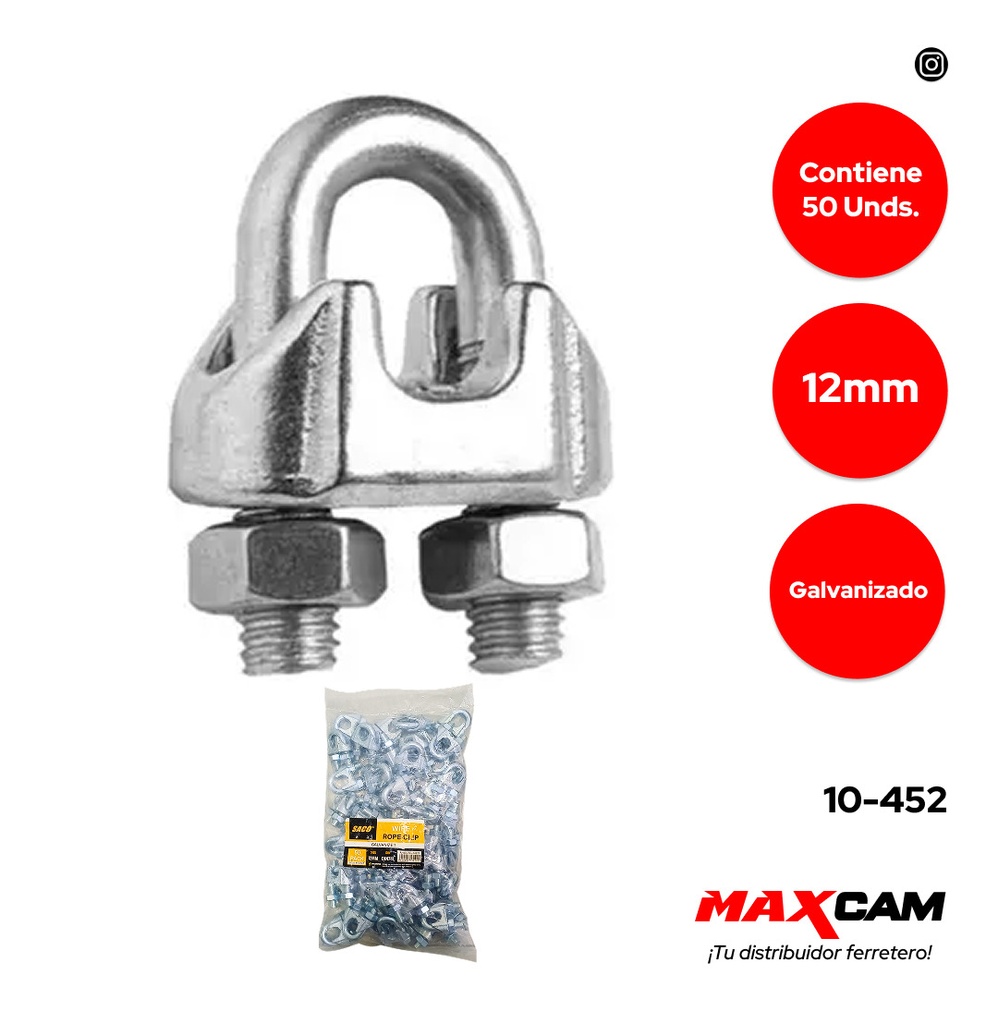 PERRO PARA GUAYA 1/2 (12mm) x UNID SACO 10-452