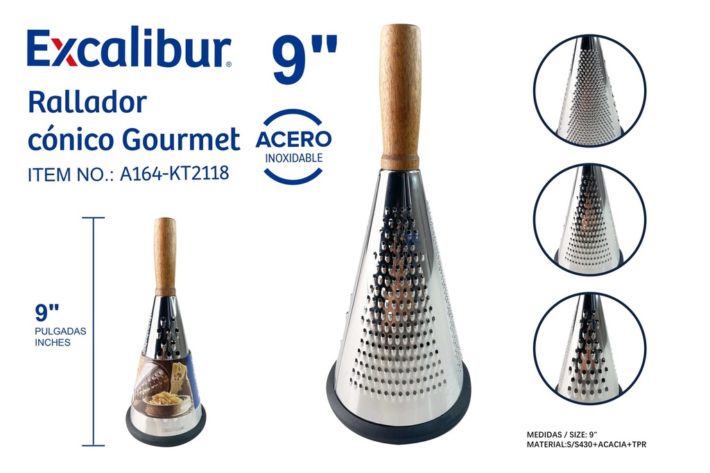 RALLADOR DE COCINA 9" EXCALIBUR 10-621