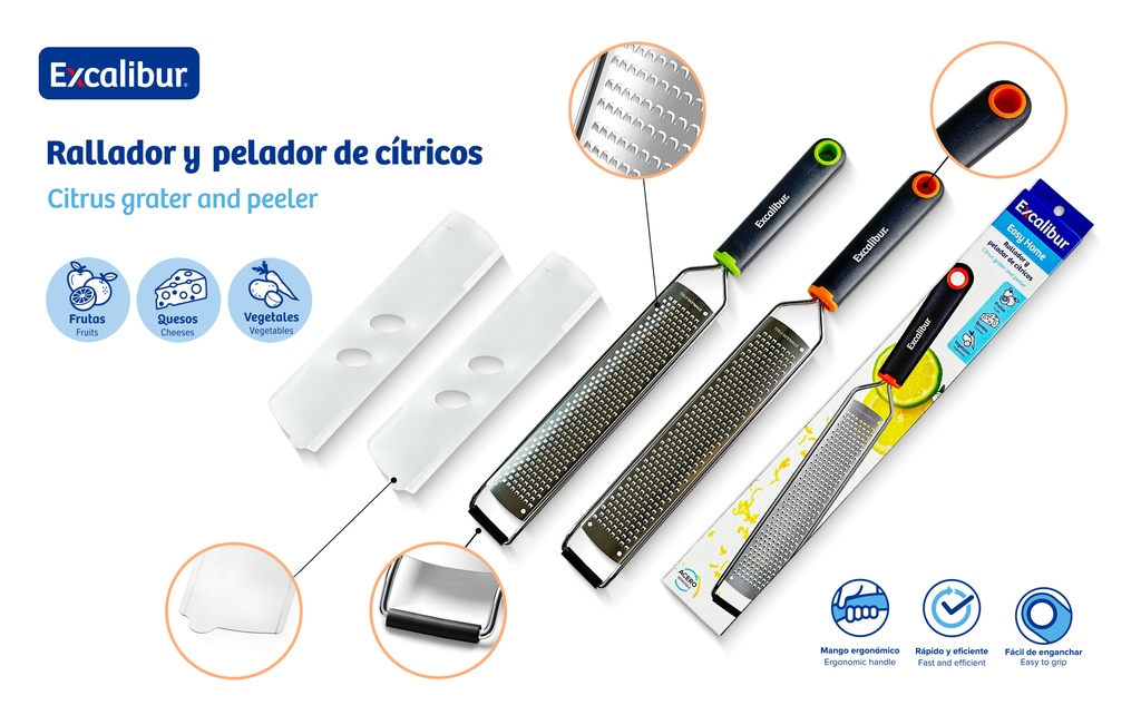 RALLO Y PELADOR 8" EXCALIBUR 10-580