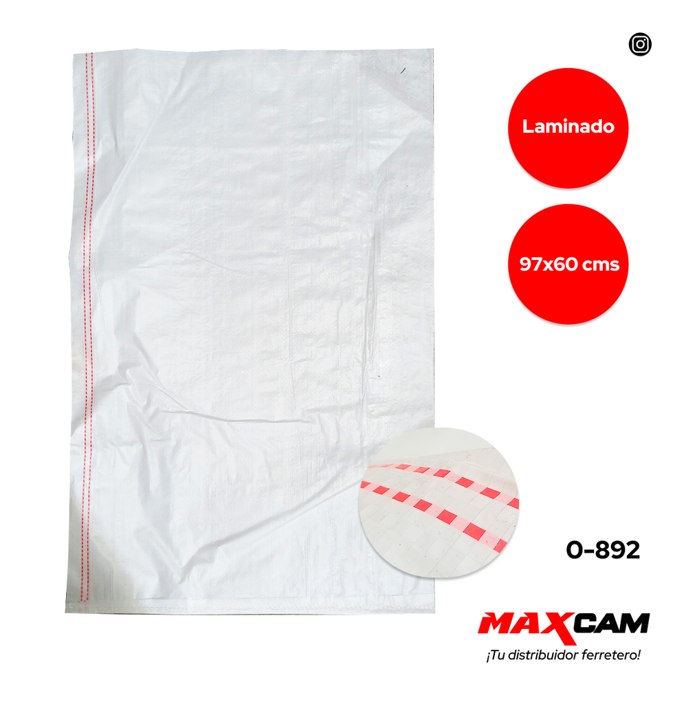 SACO P/ESCOMBRO LAMINADO 97x60 x UNID ELEFANTE 0-892