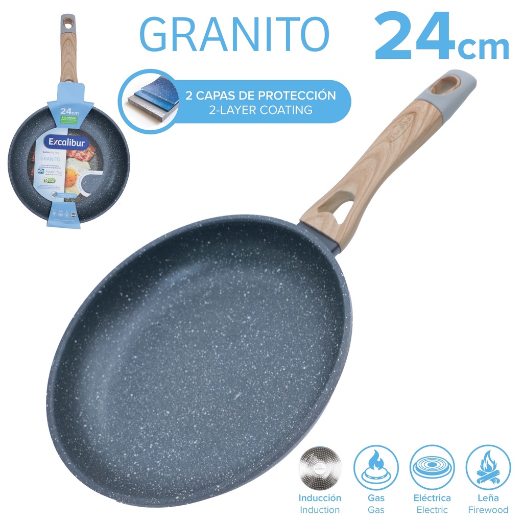 SARTEN 24CM EXCALIBUR 10-636