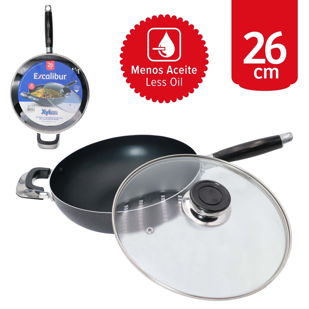 SARTEN CON TAPA 26CM EXCALIBUR 10-680