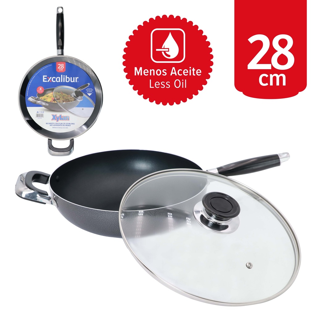 SARTEN CON TAPA 28CM EXCALIBUR 10-496
