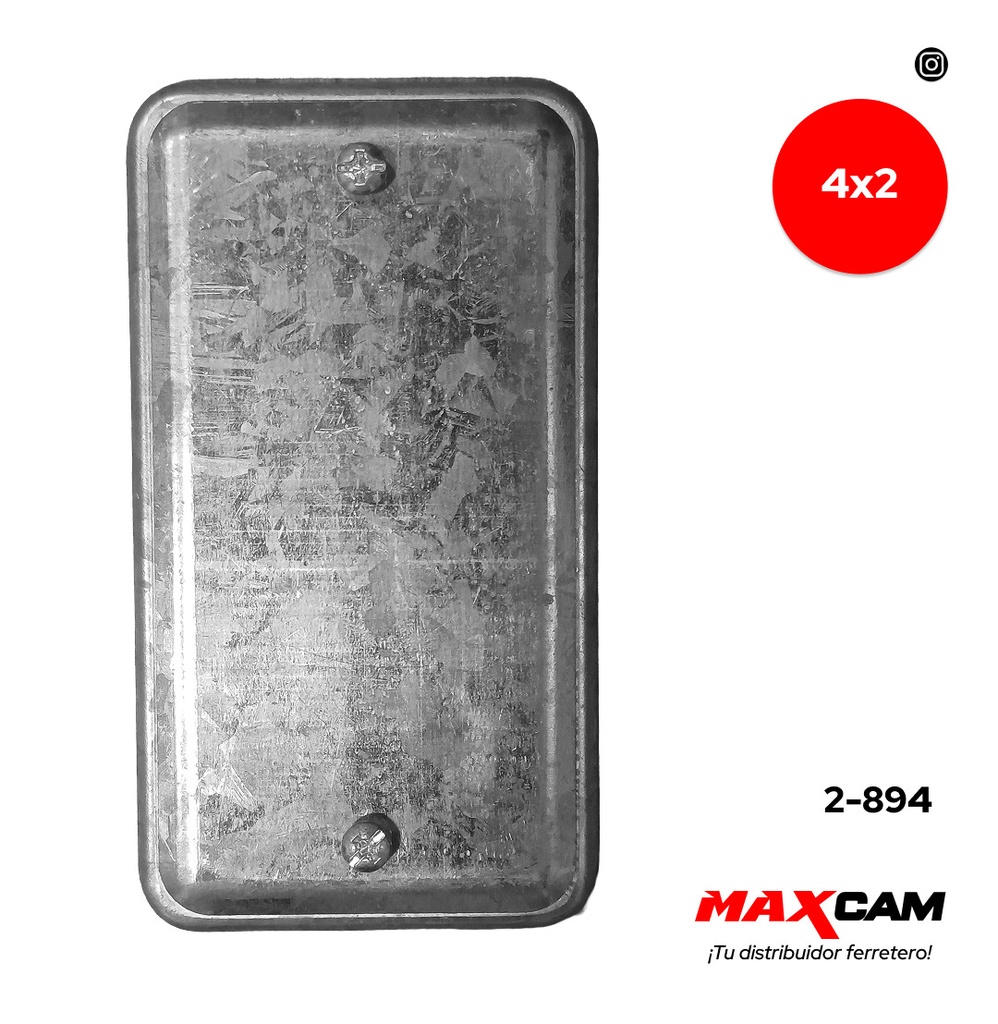 TAPA CIEGA METALICA 4 x 2 x UNID DB 2-894