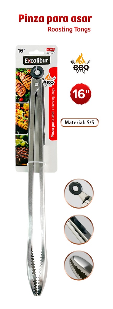 TENAZA PARA BBQ EXCALIBUR 10-653