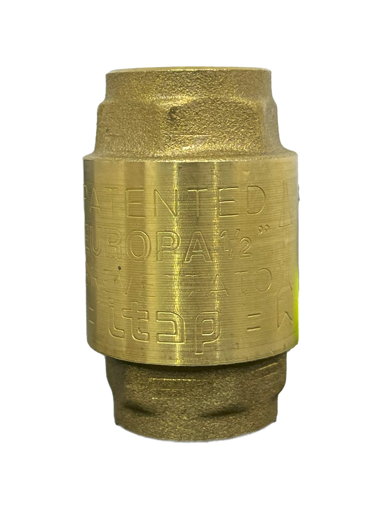 VALVULA CHECK BRONCE x 1/2" ASIENTO BRONCE GRINACA 2-566