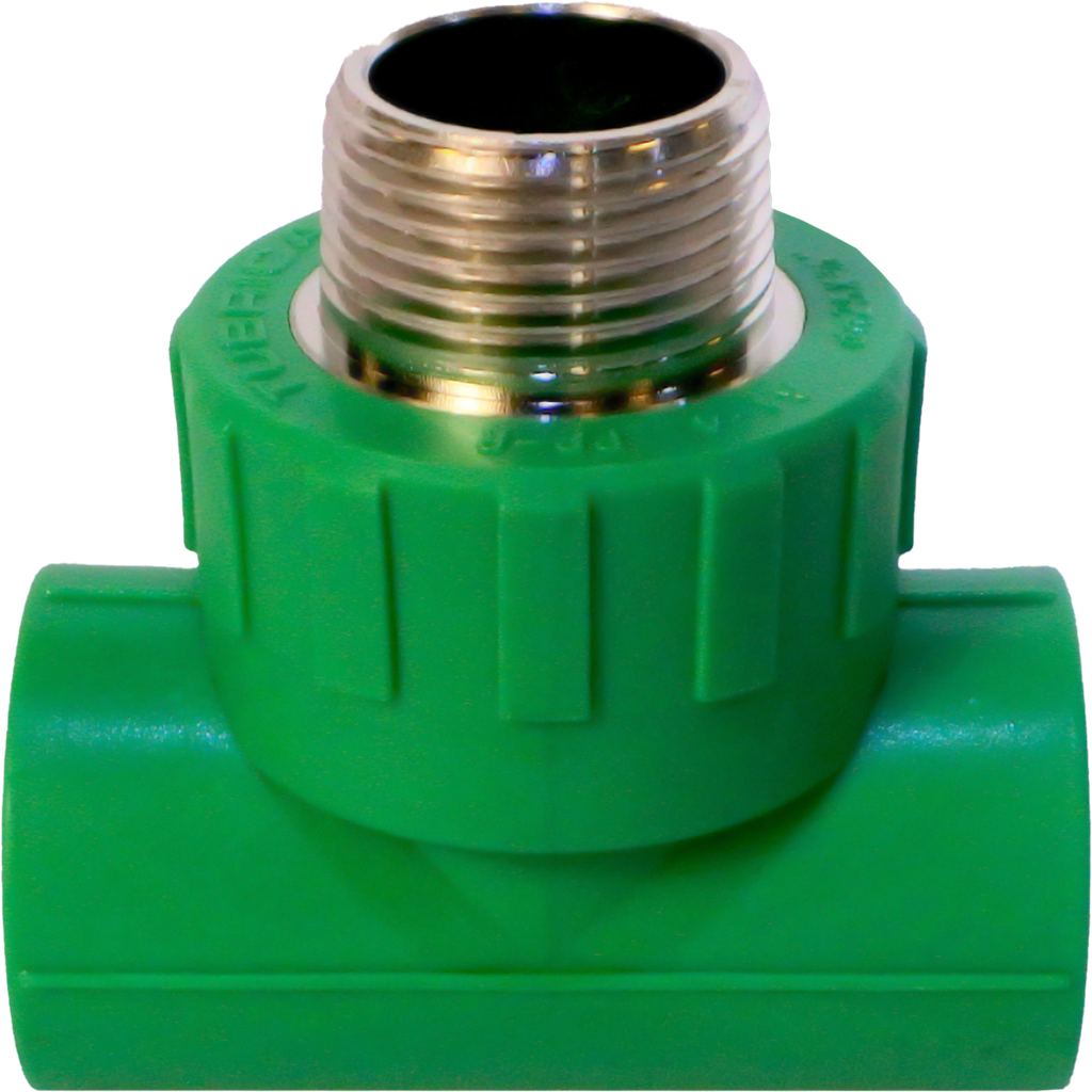 TEE PPR 25MM x 1/2" C/MR MET TUBRICA 2-599