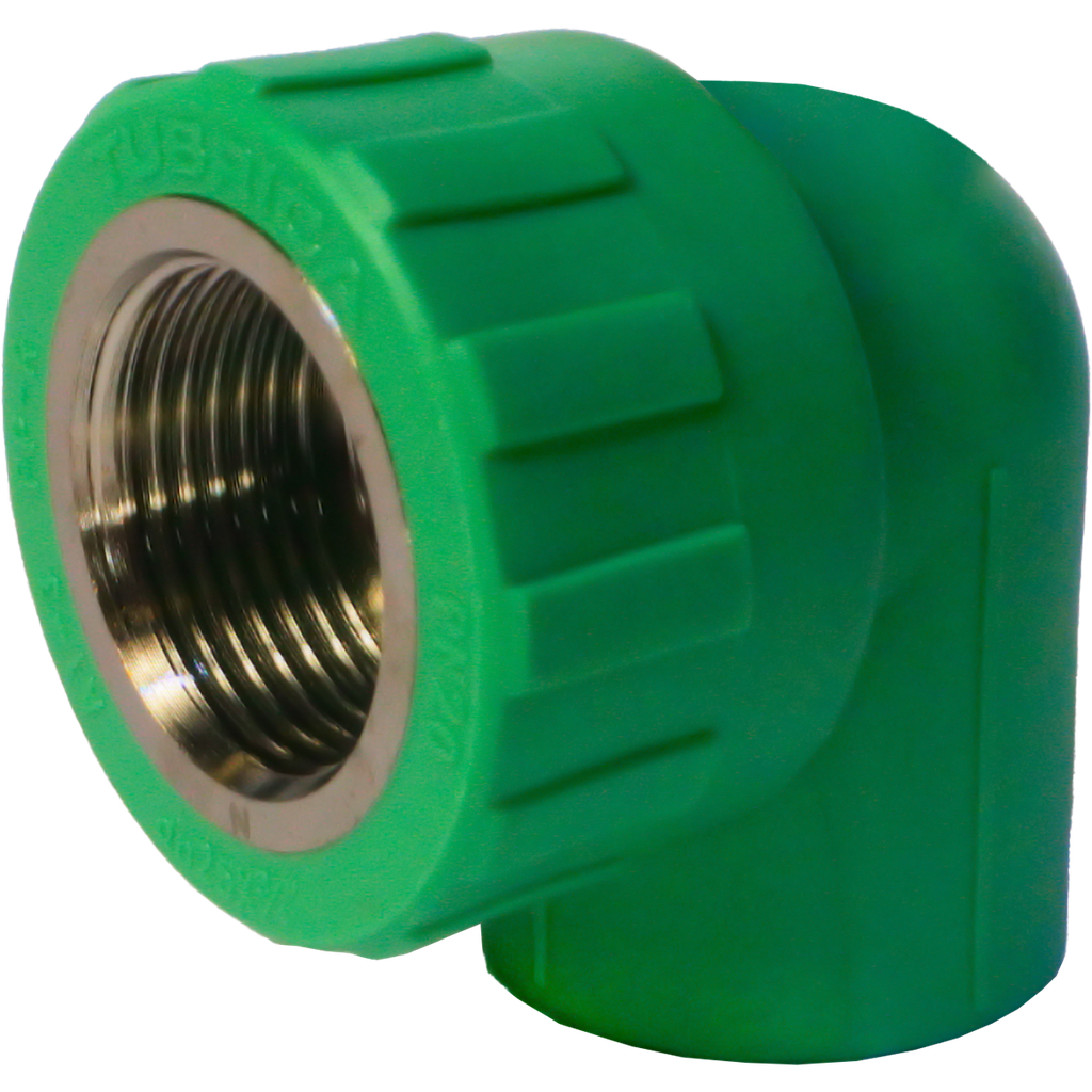 CODO PPR 90° 32MM x 3/4" C/HR MET TUBRICA 2-613