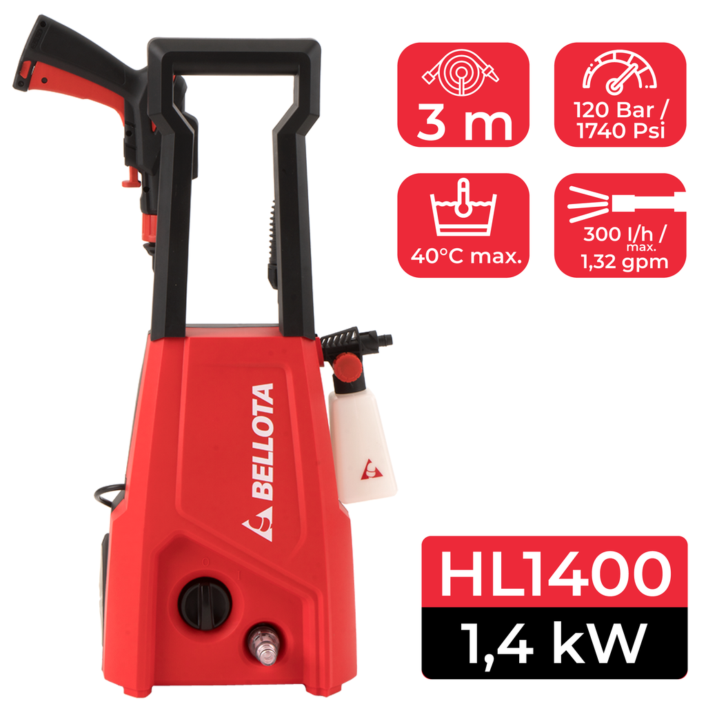 HIDROLAVADORA 1400W BELLOTA 2-650