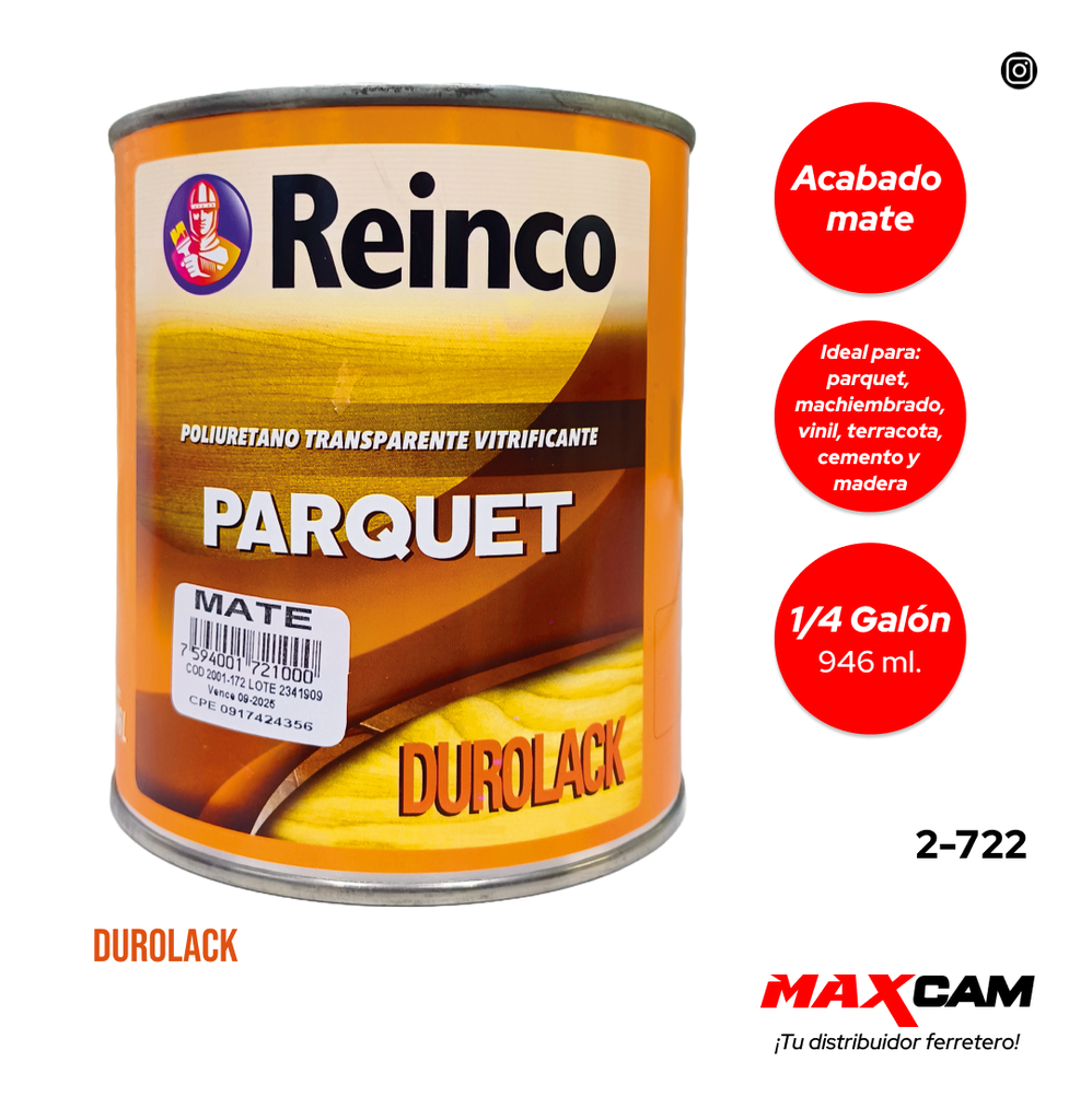 POLIUTERANO PARQUET MATE x 1/4 REINCO 2-722