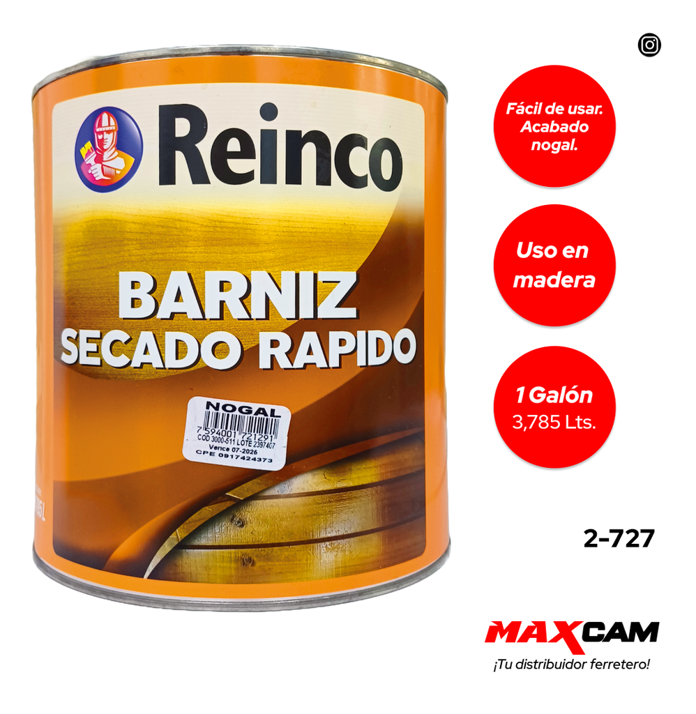 BARNIZ NOGAL x GALON REINCO 2-727