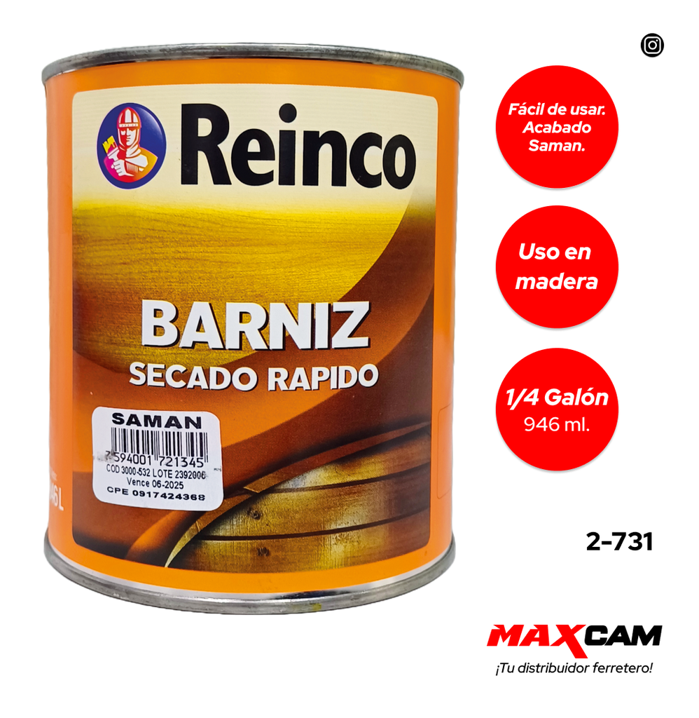 BARNIZ SAMAN x 1/4 REINCO 2-731