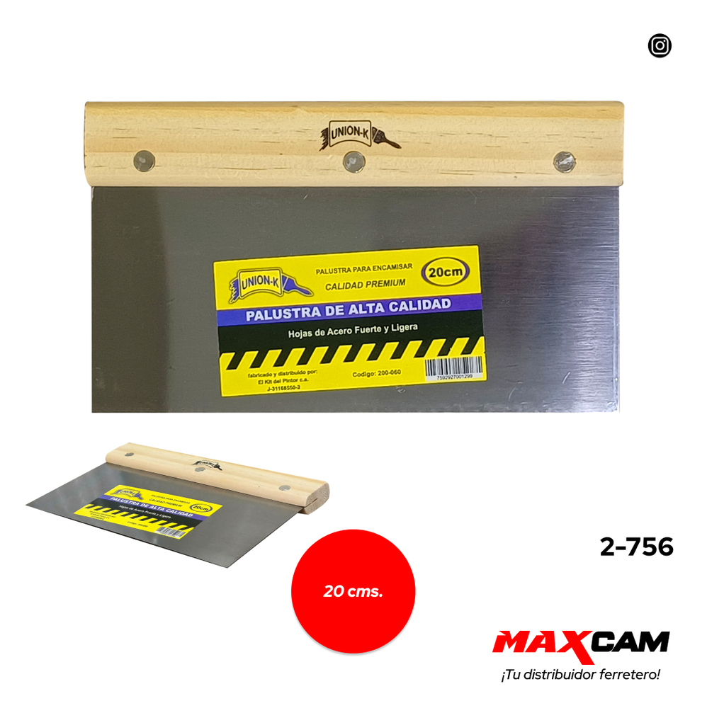 PALUSTRA PARA ENCAMISAR 20 CM UNION K 2-756