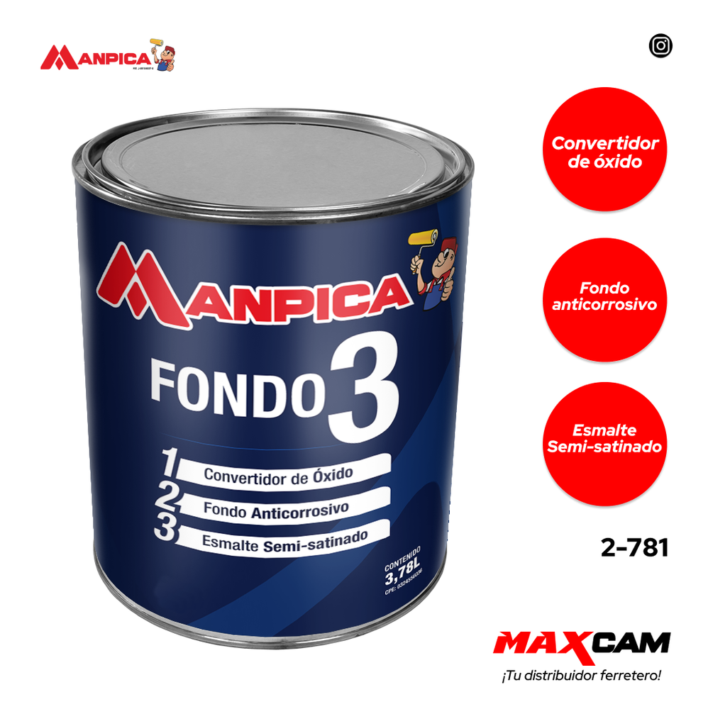 FONDO 3 BLANCO x GALON MANPICA 2-781