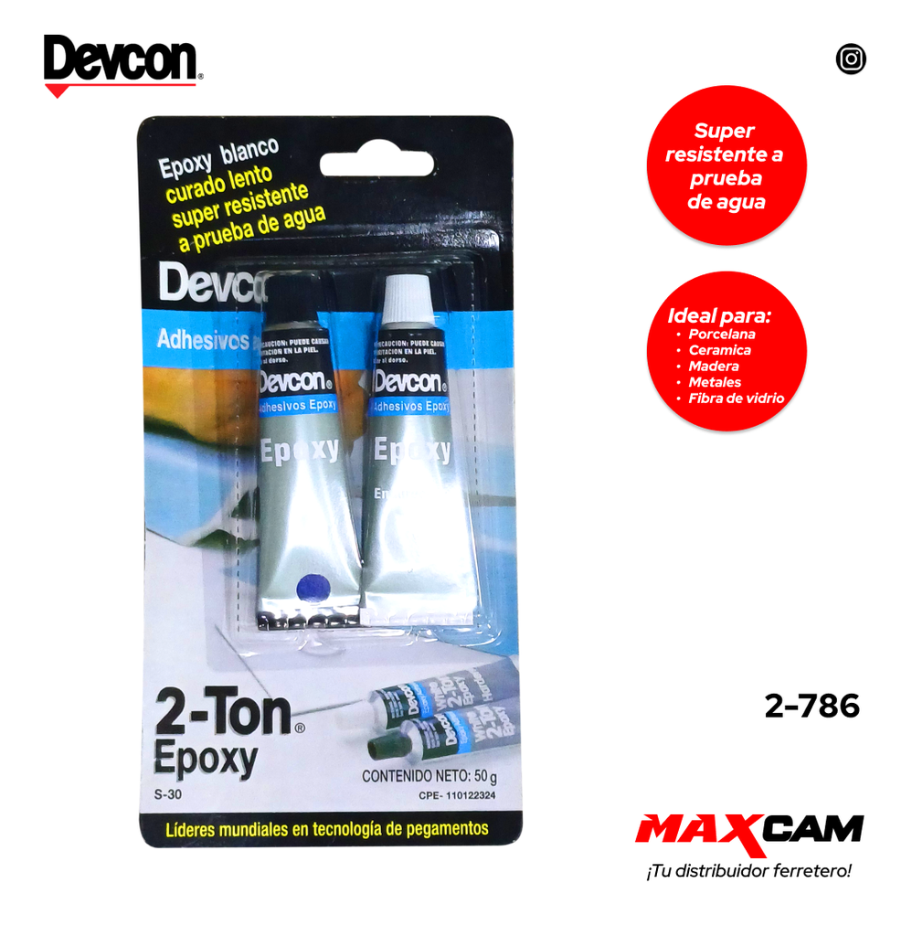 PEGA EPOXY 2 TONELADAS 50G DEVCON 2-786