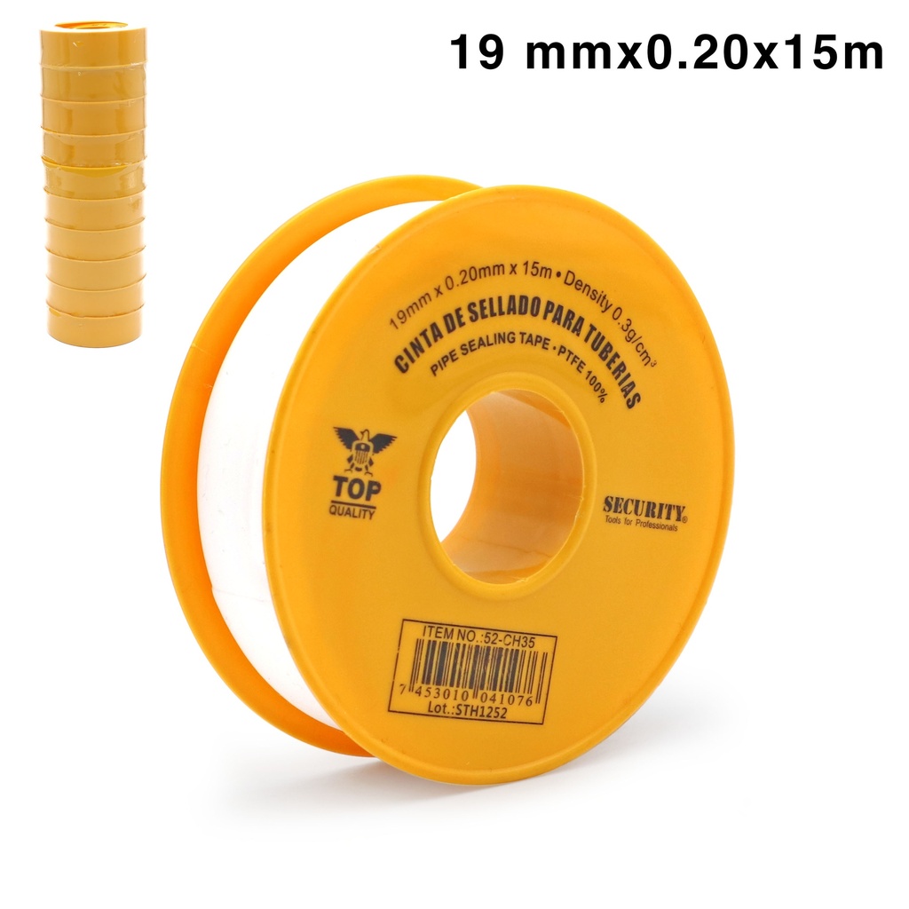 TEFLON PROFESIONAL 3/4 x 15MTS SECURITY 3-013