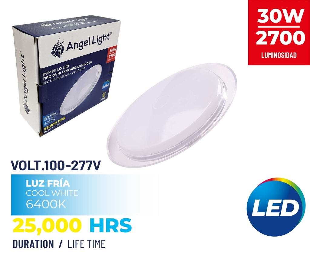 BOMBILLO LED UFO 30W ANGEL LIGHT 85-265V 3-032