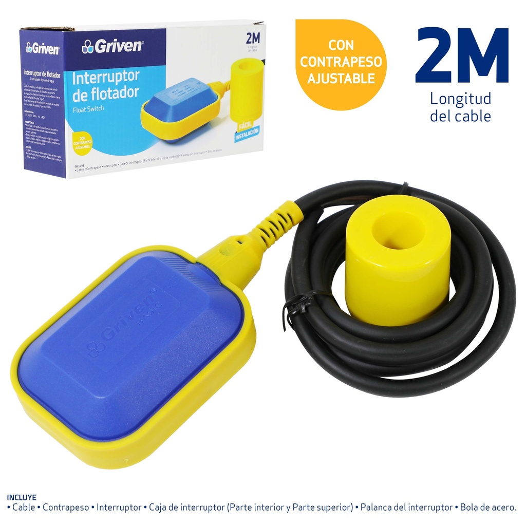 FLOTANTE ELECTRICO x 2MTS CON C/PESO GRIVEN 3-033