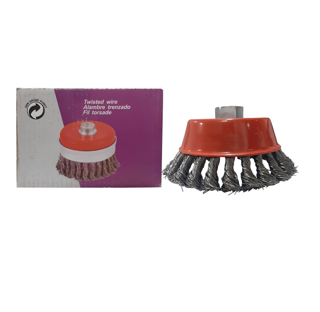 CEPILLO CIRC TRENZADO 5" x 5/8 MAXITOOL 3-075