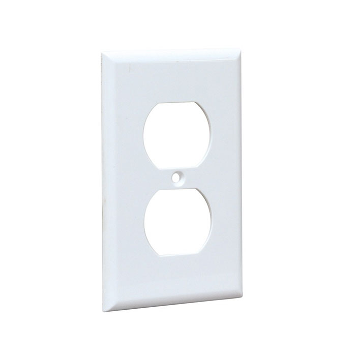 TAPA P/TOMA DOBLE 270 BLANCA 3-109