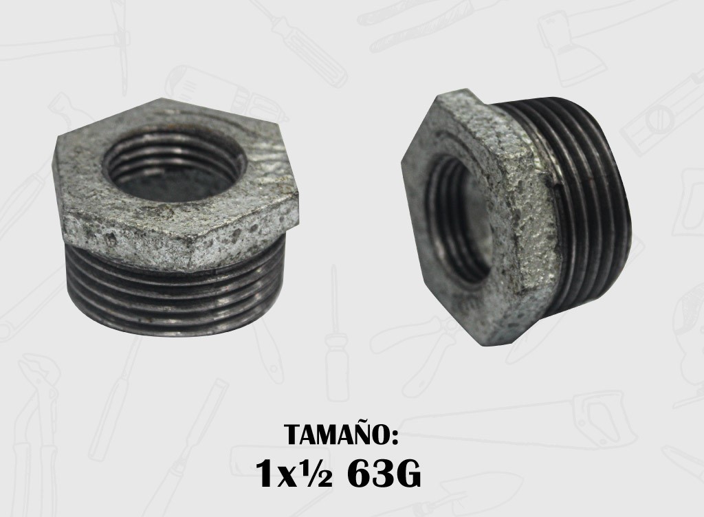 BUSHING GALVANIZADO 1" A 1/2" 3-169