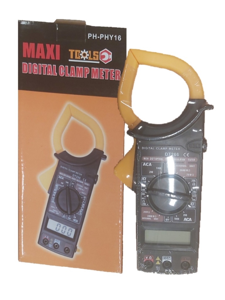 MULTIMETRO T/PINZA DT266 MAXI TOOLS 3-219