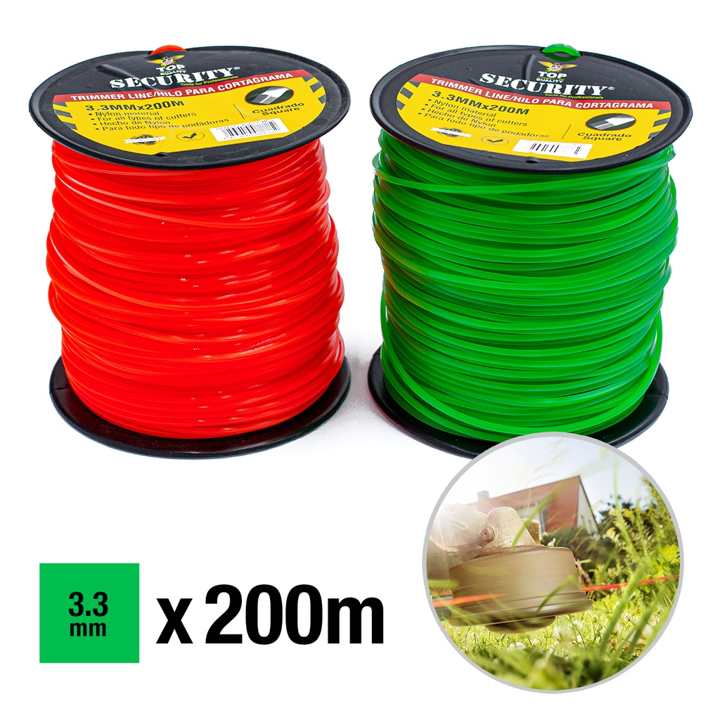 NYLON DESMALEZADORA 3.3 x 200MTS SECURITY 3-235