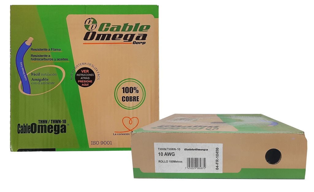 CABLE THHN 10 BLANCO x 100MTS 100% COBRE SACO 3-273