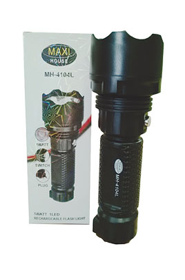 LINTERNA RECARGABLE 1 LED EN CAJA 3-298