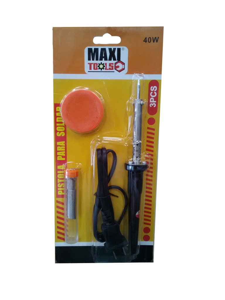 CAUTIN 40W + ESTAÑO + PASTA P/SOLDAR MAXI TOO 3-304