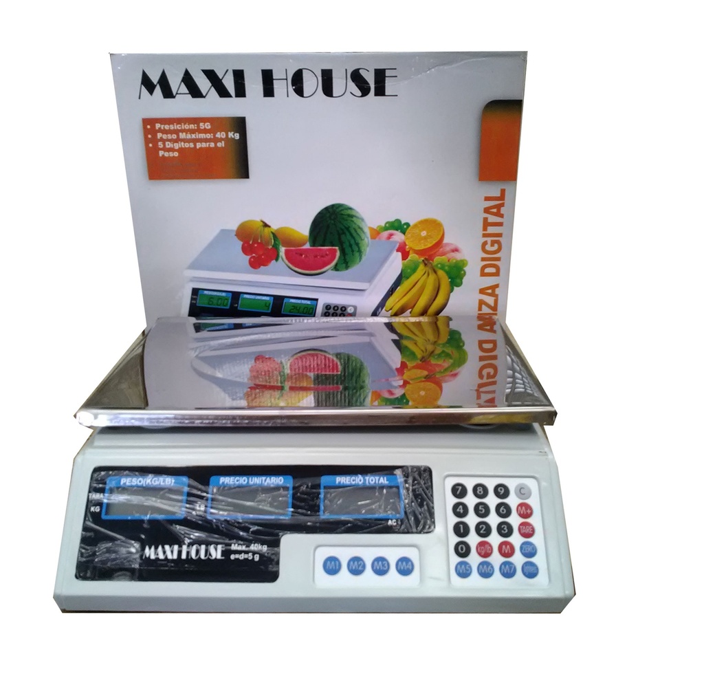 PESO ELECTRONICO BALANZA DIGITAL x 40 KG 3-305