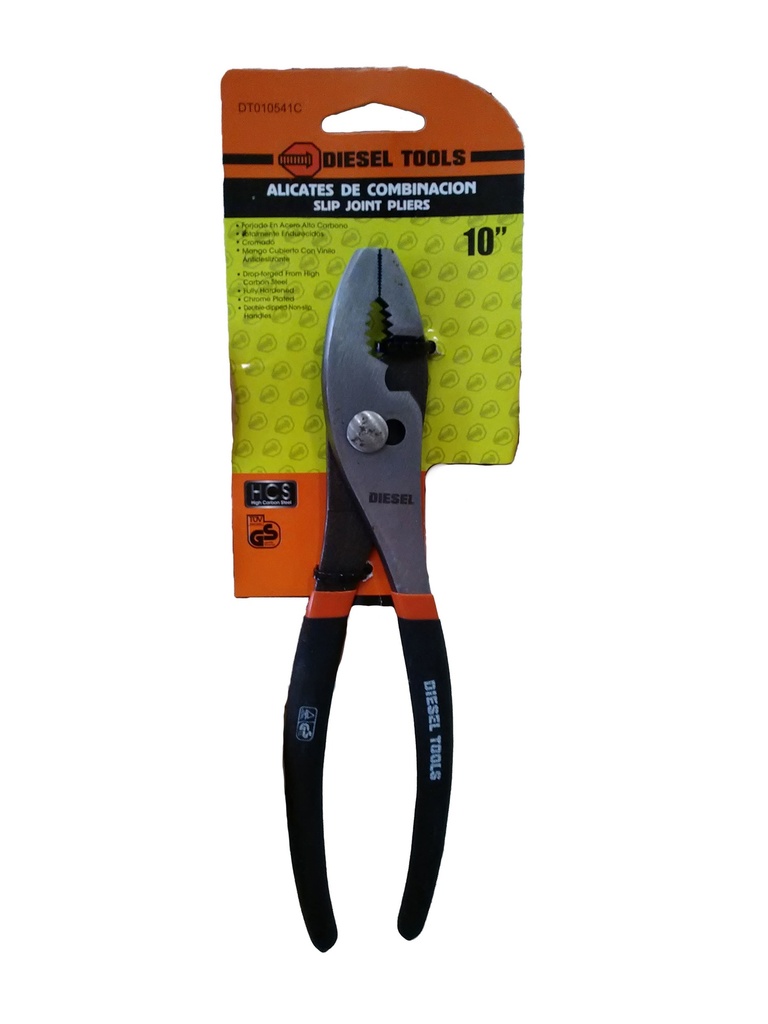 ALICATE MECANICO 10" DIESEL TOOL MANGO GOMA 3-332
